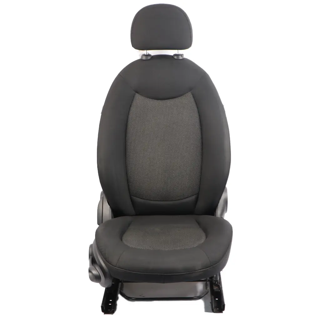 Asiento Delantero Derecho Tela Cosmos Carbono Negro para Mini Countryman R60 con número de pieza 9805135 Mini Countryman R60 Asiento Delantero Derecho Tela Cosmos Carbono Negro - SKU 9805135-1 - Número de pieza 9805135