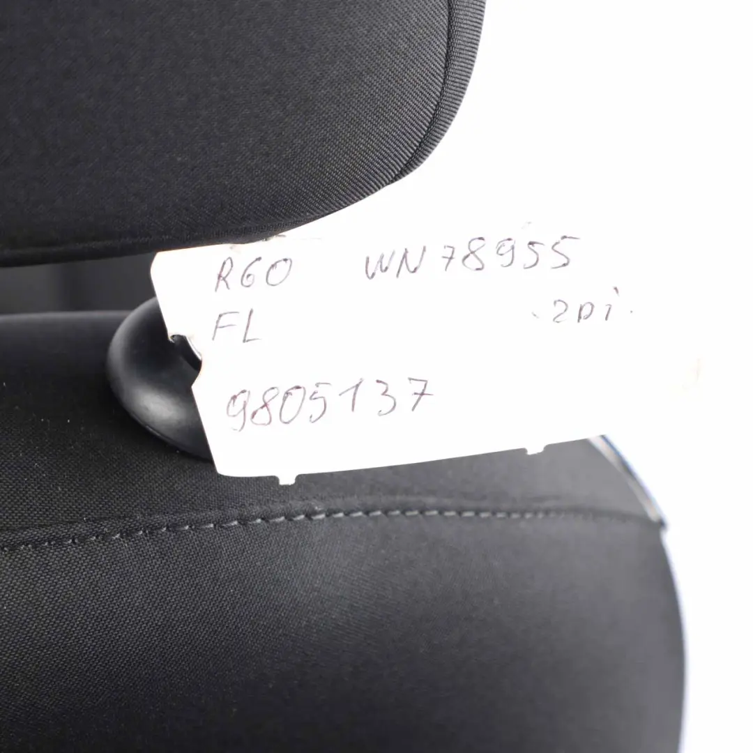 MINI R60 Countryman Sport Cloth Fabric Diagonal Track Front Left N/S Seat - SKU 9805137 - Part number 9805137