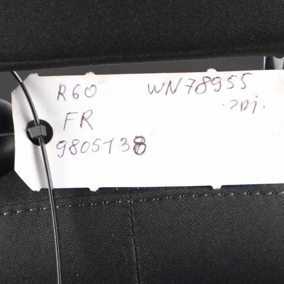 Cloth Fabric Diagonal Track Front Right Seat to MINI R60 Countryman Sport with Part number 9805138 MINI R60 Countryman Sport Cloth Fabric Diagonal Track Front Right Seat - SKU 9805138 - Part number 9805138