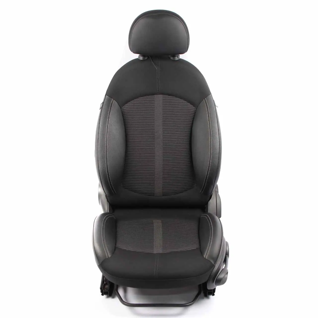 Mini Cooper R60 Sedile Anteriore Sinistro Sport Tessuto / Pelle Tabacco