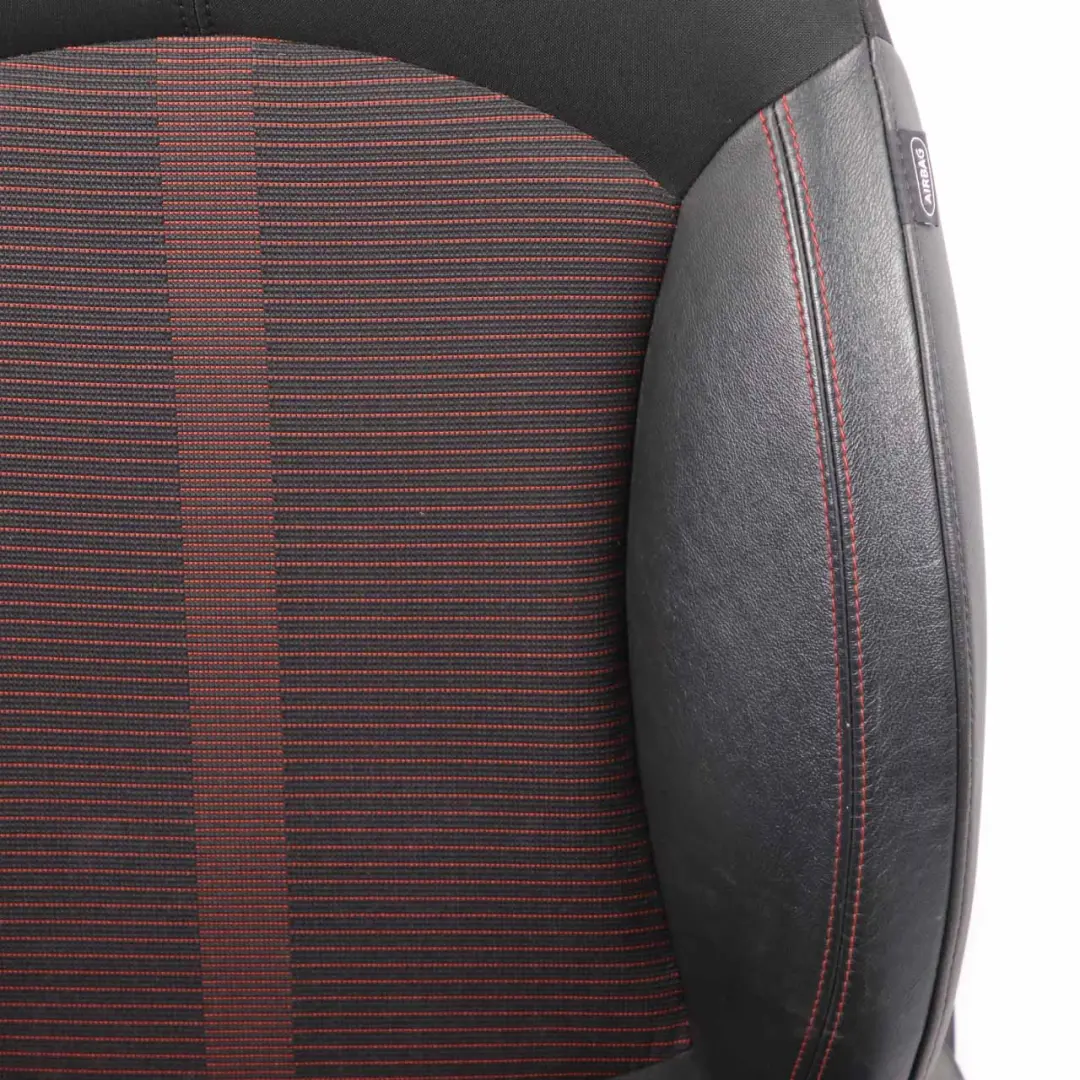  Front Seat Mini R60 Countryman Left N/S Sport Cloth Leather Parallel Lines Red - SKU 9805155 - Part number 9805155