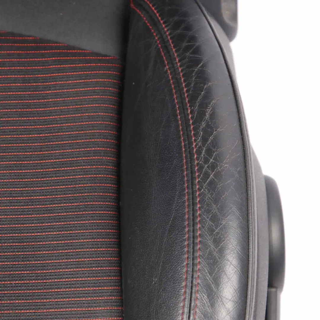  Front Seat Mini R60 Countryman Left N/S Sport Cloth Leather Parallel Lines Red - SKU 9805155 - Part number 9805155