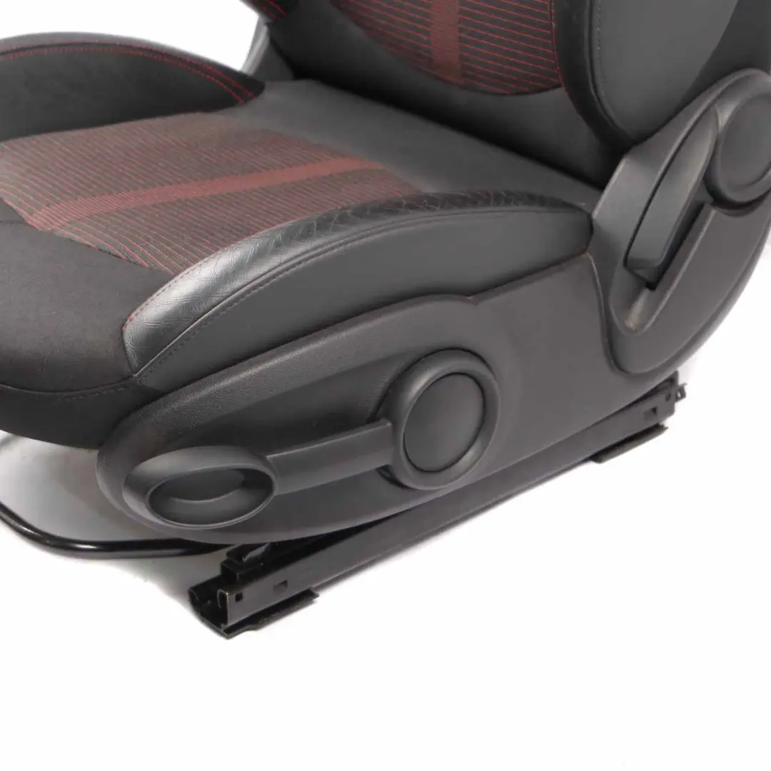  Front Seat Mini R60 Countryman Left N/S Sport Cloth Leather Parallel Lines Red - SKU 9805155 - Part number 9805155
