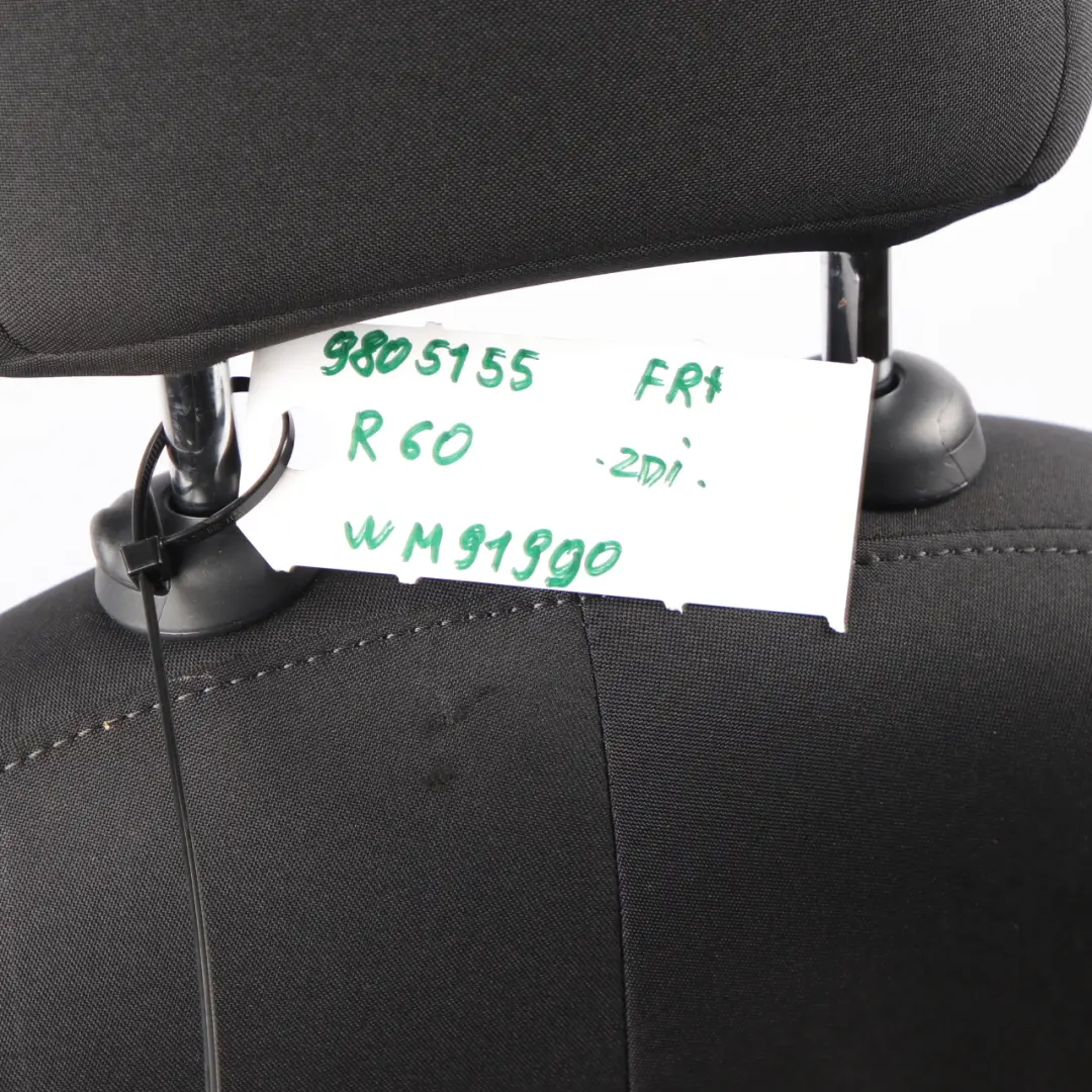  Front Seat Mini R60 Countryman Right O/S Sport Cloth Leather Parallel Lines Red - SKU 9805156 - Part number 9805156