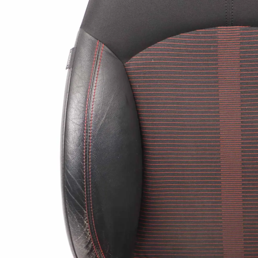  Front Seat Mini R60 Countryman Right O/S Sport Cloth Leather Parallel Lines Red - SKU 9805156 - Part number 9805156