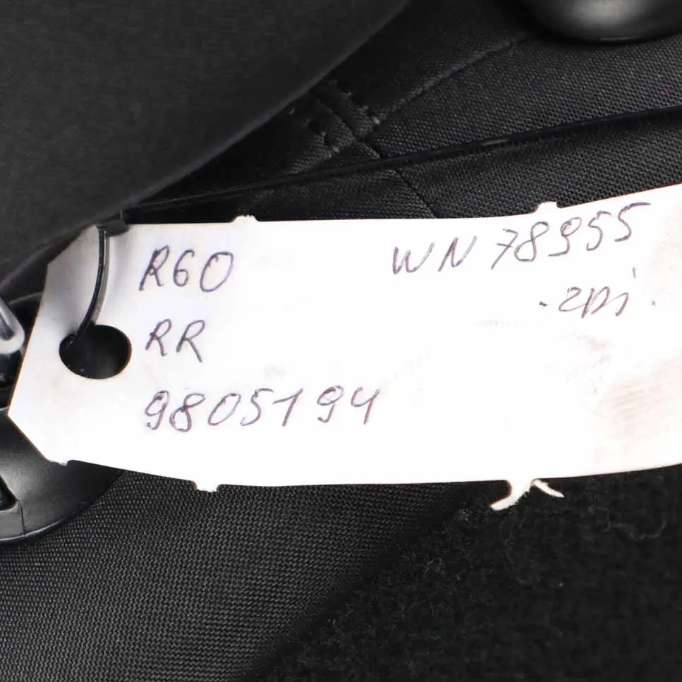 Cloth Fabric Diagonal Track Rear Right O/S Seat to MINI R60 Countryman Sport with Part number 9805194 MINI R60 Countryman Sport Cloth Fabric Diagonal Track Rear Right O/S Seat - SKU 9805194 - Part number 9805194