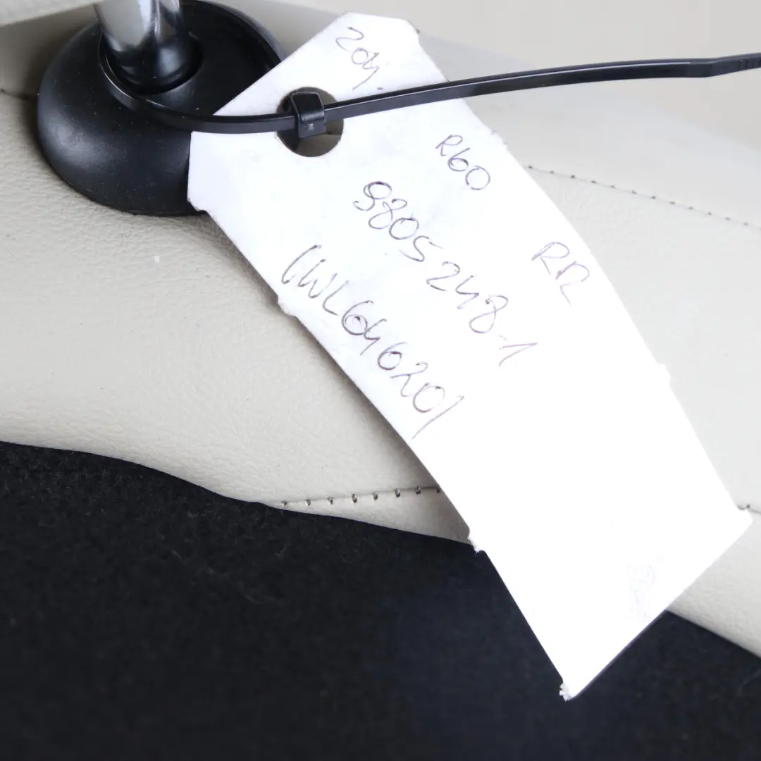 Mini R60 Countryman Rear Right O/S Folding Seat Leather Gravity Polar Beige - SKU 9805248-1 - Part number 9805248