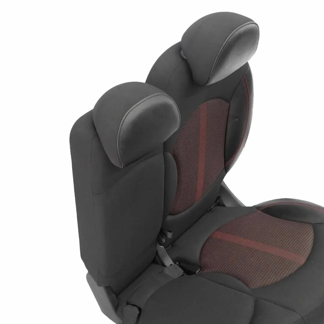 Left N/S Folding Seat Cloth Leather Parallel Lines Red to Mini R60 Countryman Rear with Part number 9805250 Mini R60 Countryman Rear Left N/S Folding Seat Cloth Leather Parallel Lines Red - SKU 9805250-1 - Part number 9805250