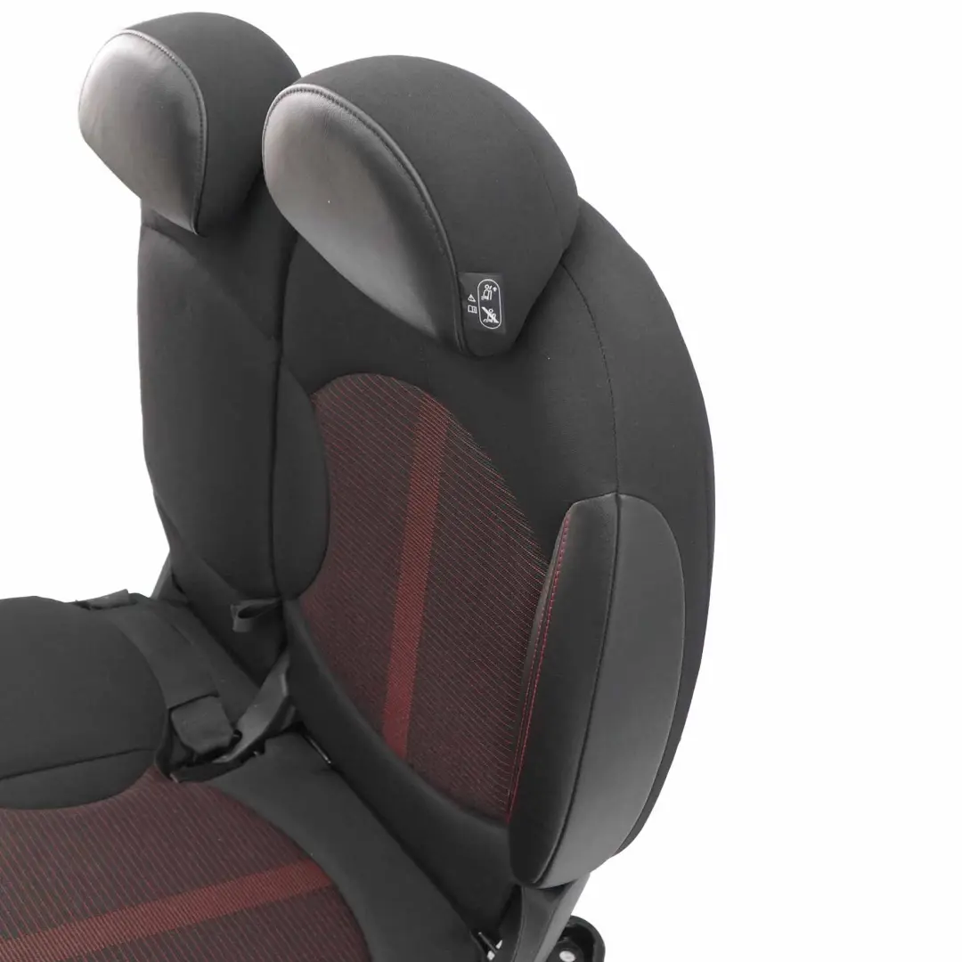 Asiento Plegable Trasero Izquierdo Tela Cuero Líneas Paralelas Rojo para Mini R60 con número de pieza 9805250 Mini R60 Asiento Plegable Trasero Izquierdo Tela Cuero Líneas Paralelas Rojo - SKU 9805250-1 - Número de pieza 9805250