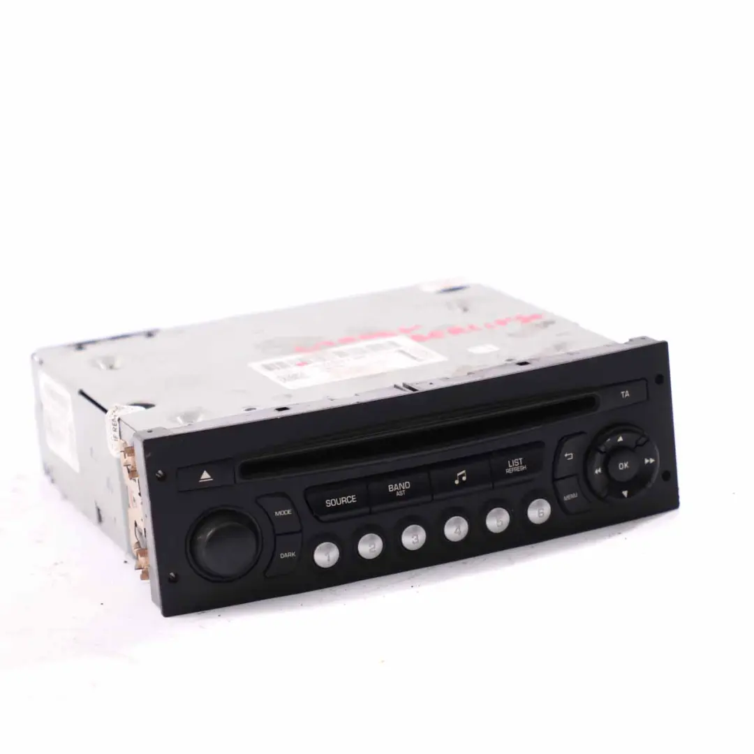Citroen Berlingo Peugeot Partner CD-Player Radio-Stereo-Hauptgerät für mit Teilenummer 98053736XT00 Citroen Berlingo Peugeot Partner CD-Player Radio-Stereo-Hauptgerät - SKU 98053736XT00 - Teilenummer 98053736XT00