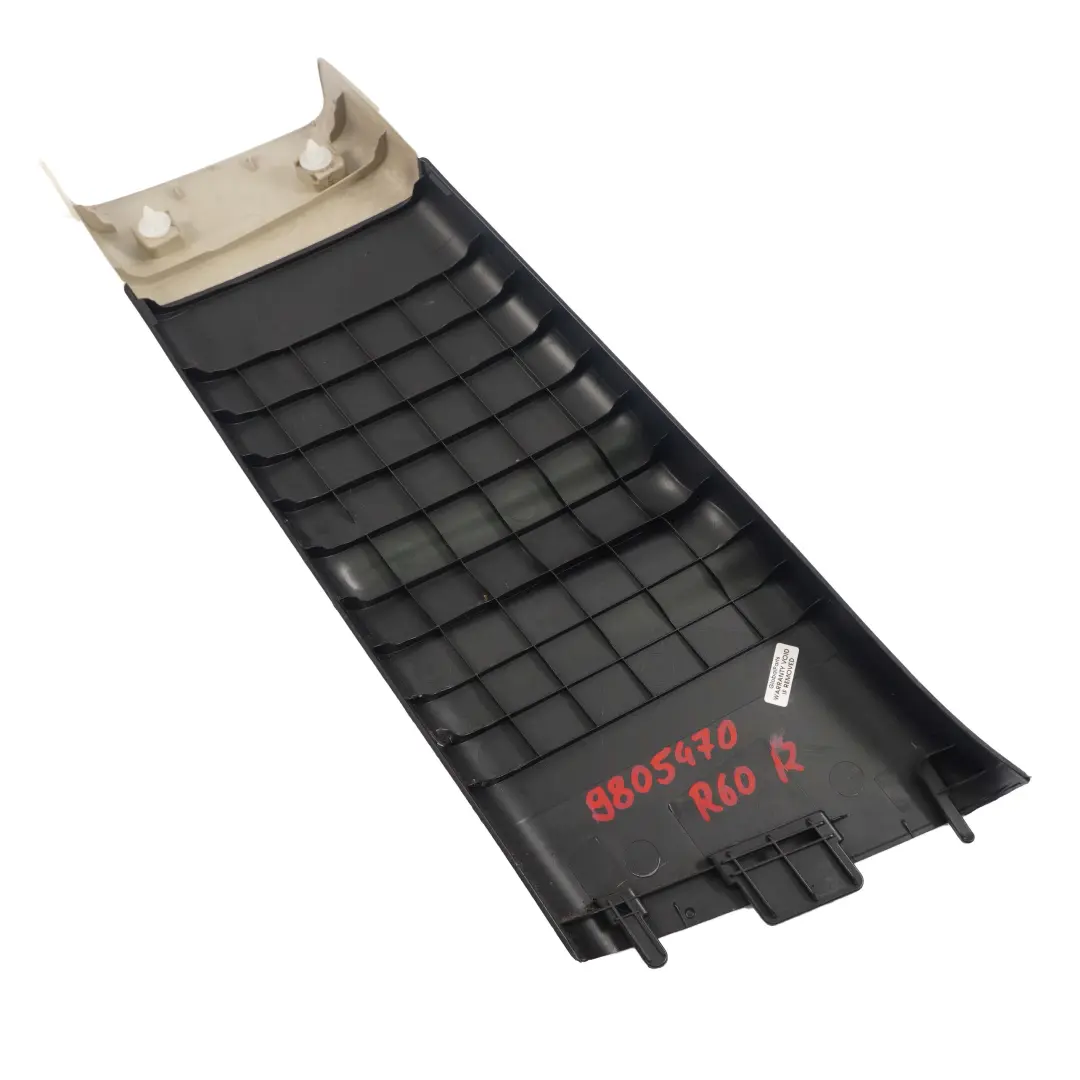 B-Column Bottom Right O/S Polar Beige Black 9803312 to Mini Countryman R60 Cover with Part number 9805470 Mini Countryman R60 Cover B-Column Bottom Right O/S Polar Beige Black 9803312 - SKU 9805470 - Part number 9805470