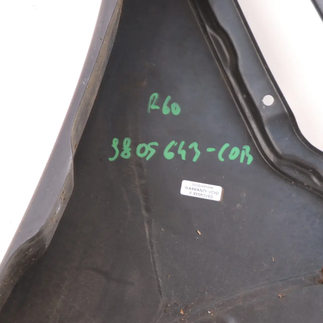 Side Panel Fender Front Left Wing N/S Cosmic Blue B13 to Mini R60 R61 with Part number 9805643 Mini R60 R61 Side Panel Fender Front Left Wing N/S Cosmic Blue B13 - SKU 9805643-COB - Part number 9805643