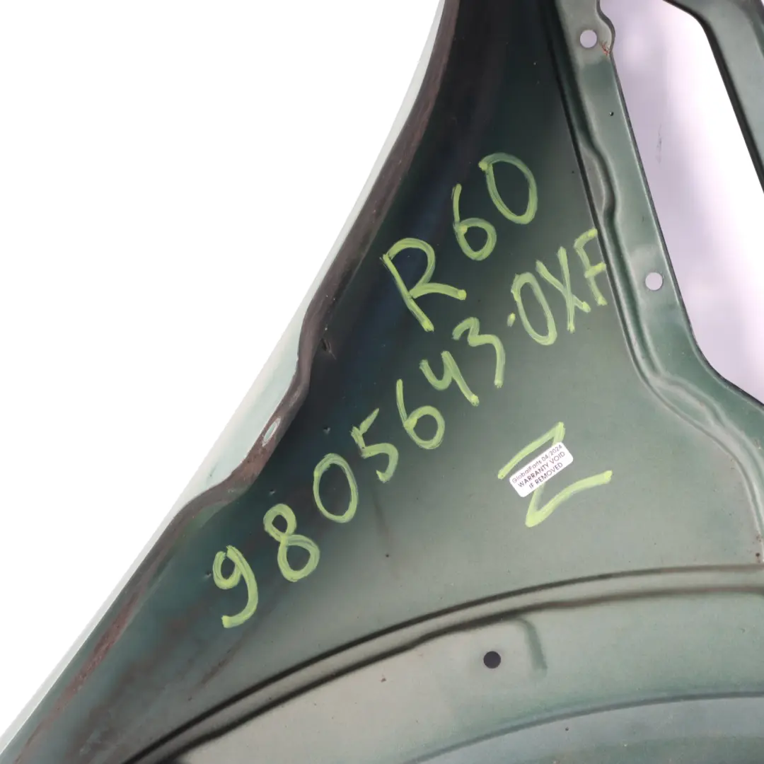 Mini R60 R61 Laterale Parafango Anteriore Ala Sinistra Oxfordgruen Verde - B26 - SKU 9805643-OXF - Numero di parte 9805643