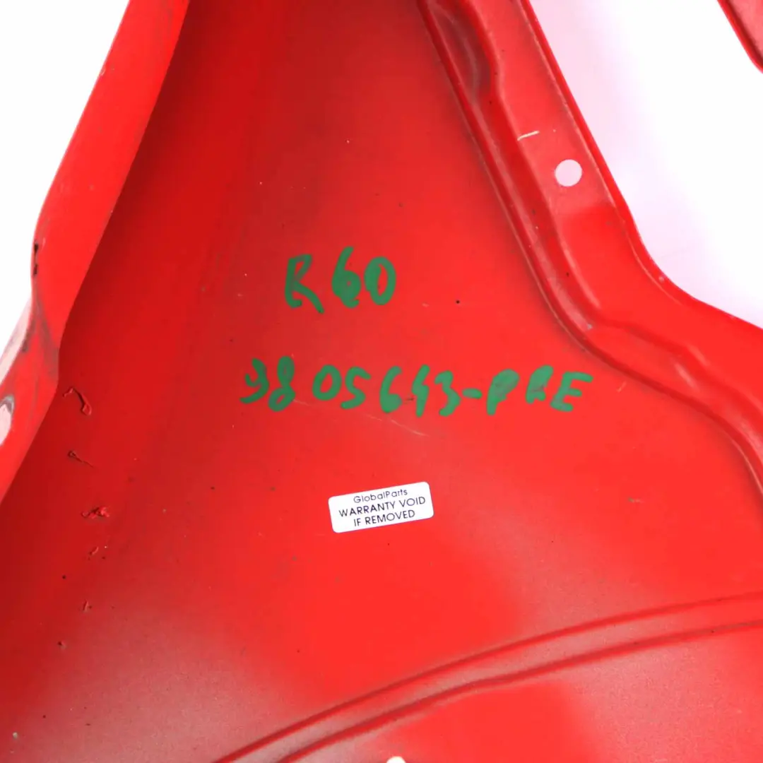 Side Panel Fender Front Left Wing N/S Pure Red - B16 to Mini R60 R61 with Part number 9805643 Mini R60 R61 Side Panel Fender Front Left Wing N/S Pure Red - B16 - SKU 9805643-PRE - Part number 9805643
