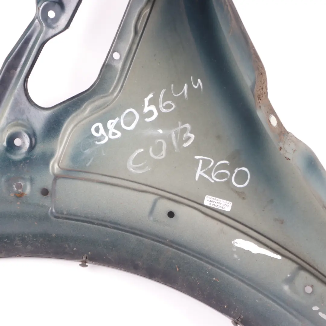 Side Panel Front Right Wing O/S Cosmic Blue Metallic - B13 to Mini R60 R61 with Part number 9805644 Mini R60 R61 Side Panel Front Right Wing O/S Cosmic Blue Metallic - B13 - SKU 9805644-COB - Part number 9805644