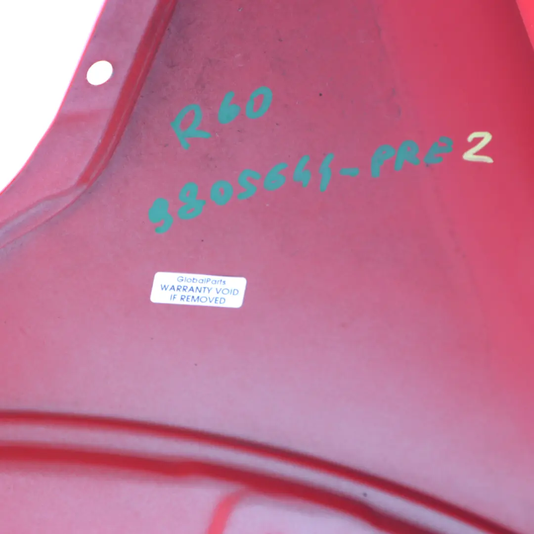 Fender Mini R60 R61 Side Panel Fender Front Right Wing O/S Pure Red - B16 to with Part number 9805644 Fender Mini R60 R61 Side Panel Fender Front Right Wing O/S Pure Red - B16 - SKU 9805644-PRE2 - Part number 9805644