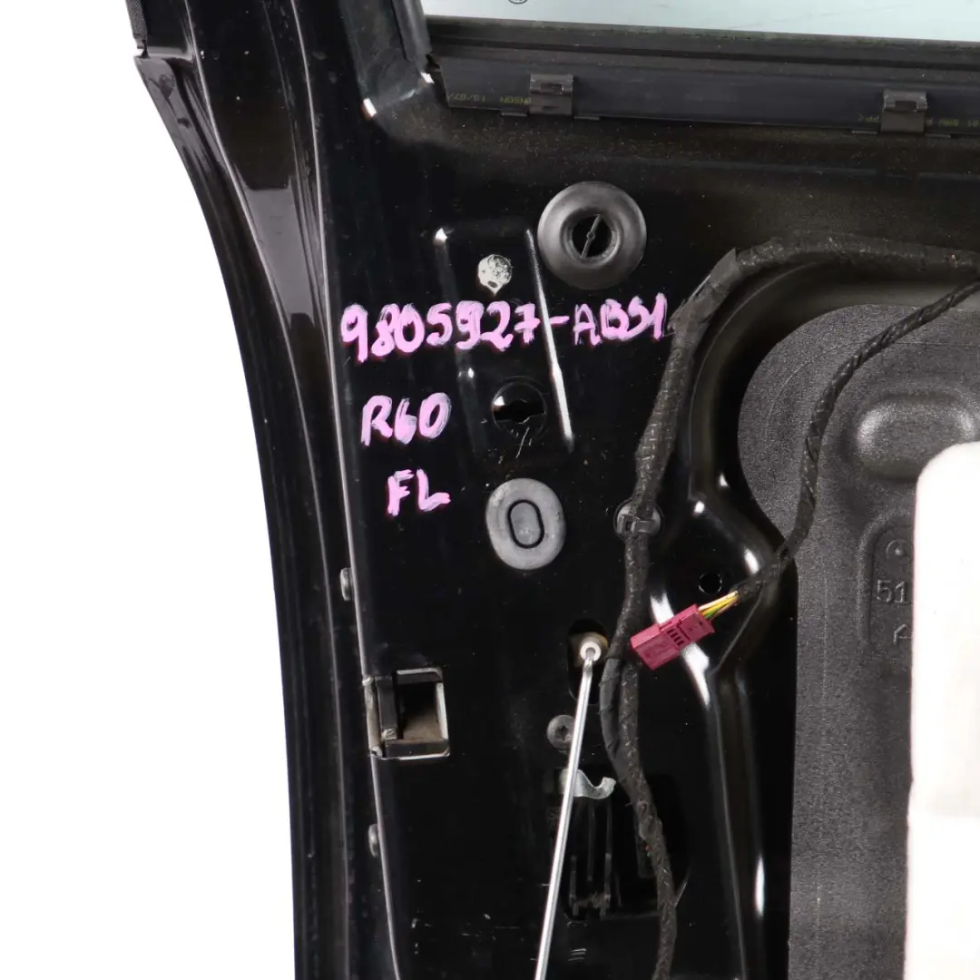  Front Door Mini R60 Countryman Left N/S Absolute Black Metallic - B11 - SKU 9805927-ABS1 - Part number 9805927
