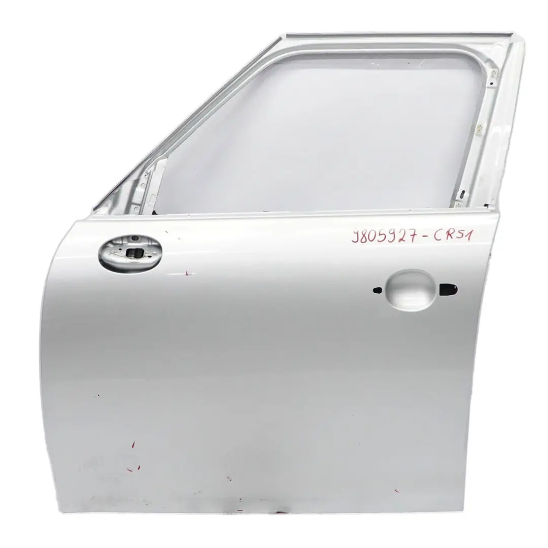 Door Front Left N/S Mini Countryman R60 Crystal Silver Metallic - B12 to with Part number 9805927 Door Front Left N/S Mini Countryman R60 Crystal Silver Metallic - B12 - SKU 9805927-CRS1 - Part number 9805927