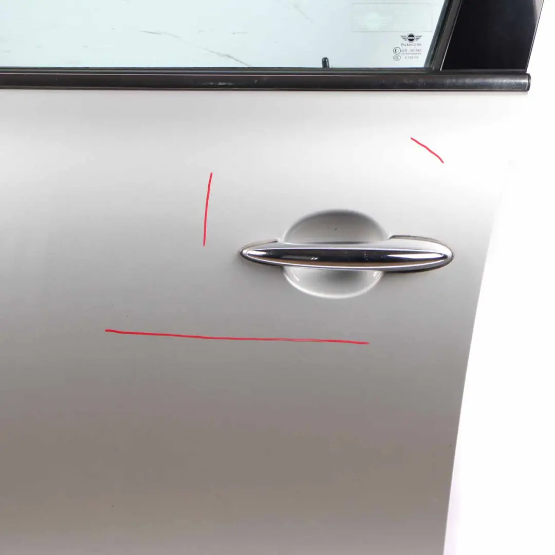 Door Front Left N/S Mini Countryman R60 Crystal Silver Metallic - B12 to with Part number 9805927 Door Front Left N/S Mini Countryman R60 Crystal Silver Metallic - B12 - SKU 9805927-CRS - Part number 9805927