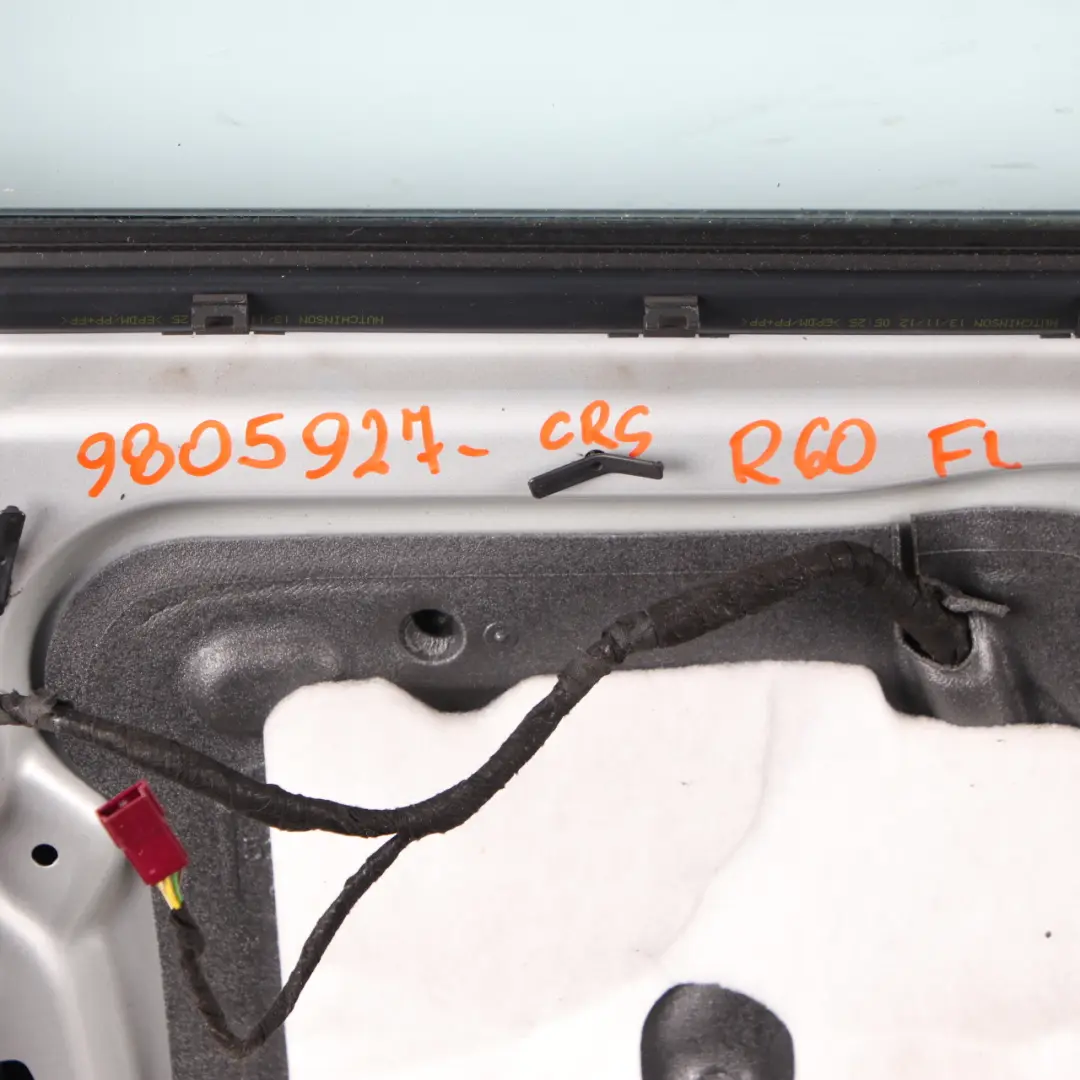 Door Front Left N/S Mini Countryman R60 Crystal Silver Metallic - B12 to with Part number 9805927 Door Front Left N/S Mini Countryman R60 Crystal Silver Metallic - B12 - SKU 9805927-CRS - Part number 9805927