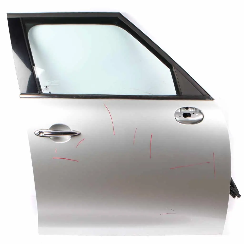 Door Front Right O/S Mini Countryman R60 Crystal Silver Metallic - B12 to with Part number 9805928 Door Front Right O/S Mini Countryman R60 Crystal Silver Metallic - B12 - SKU 9805928-CRS - Part number 9805928