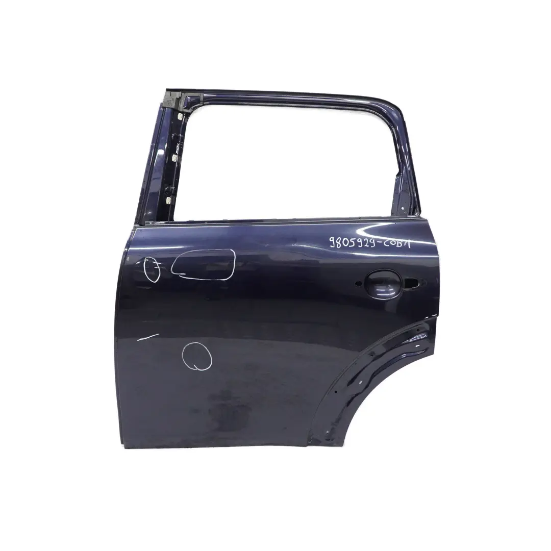 Door Rear Left N/S Cosmic Blue Metallic - B13 to Mini Countryman R60 with Part number 9805929 Mini Countryman R60 Door Rear Left N/S Cosmic Blue Metallic - B13 - SKU 9805929-COB1 - Part number 9805929