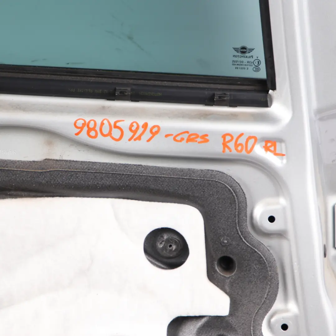 Mini Countryman R60 Door Rear Left N/S Crystal Silver Metallic - B12 - SKU 9805929-CRS1 - Part number 9805929
