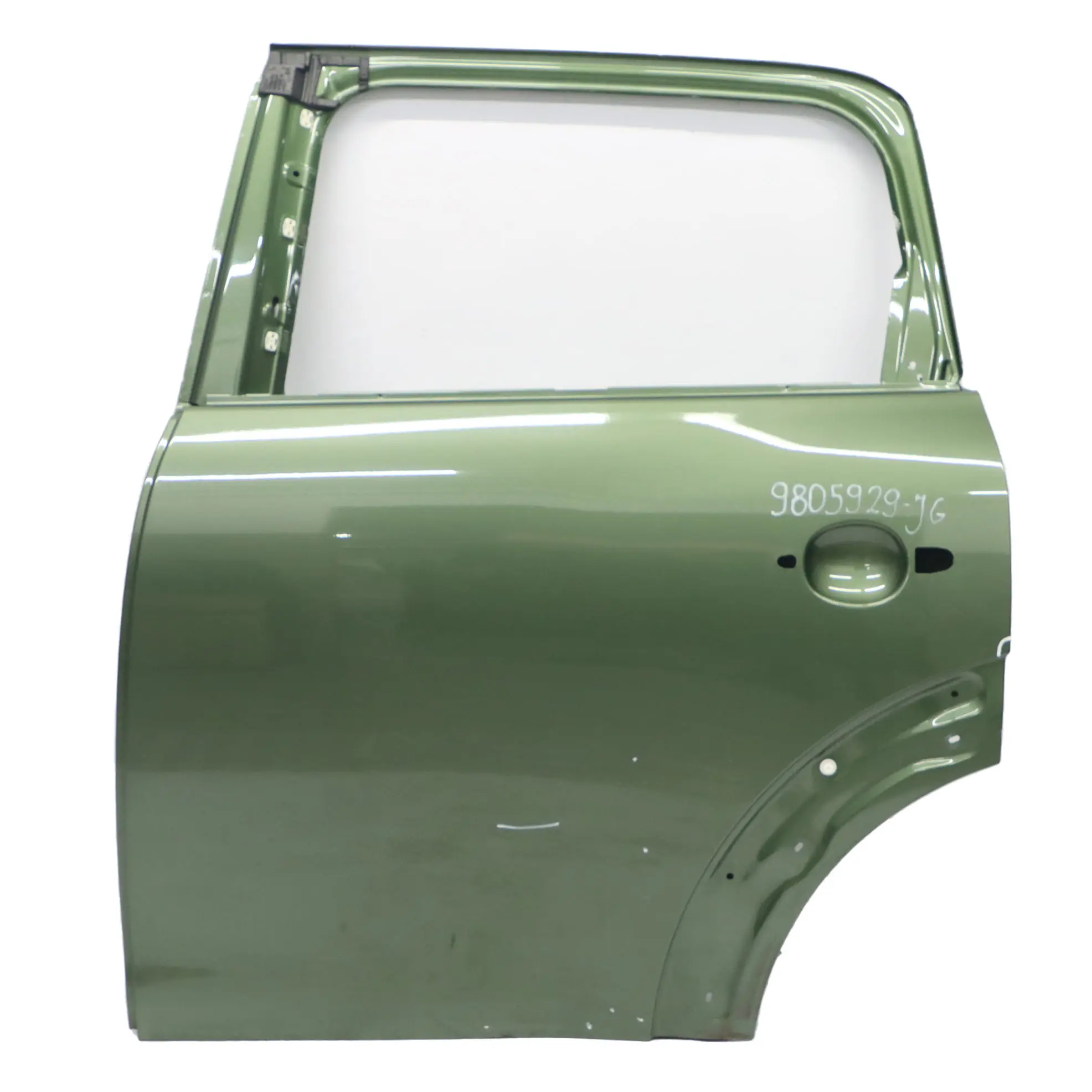Door Rear Mini Countryman R60 Left N/S Covering Jungle Green Metallic - C15