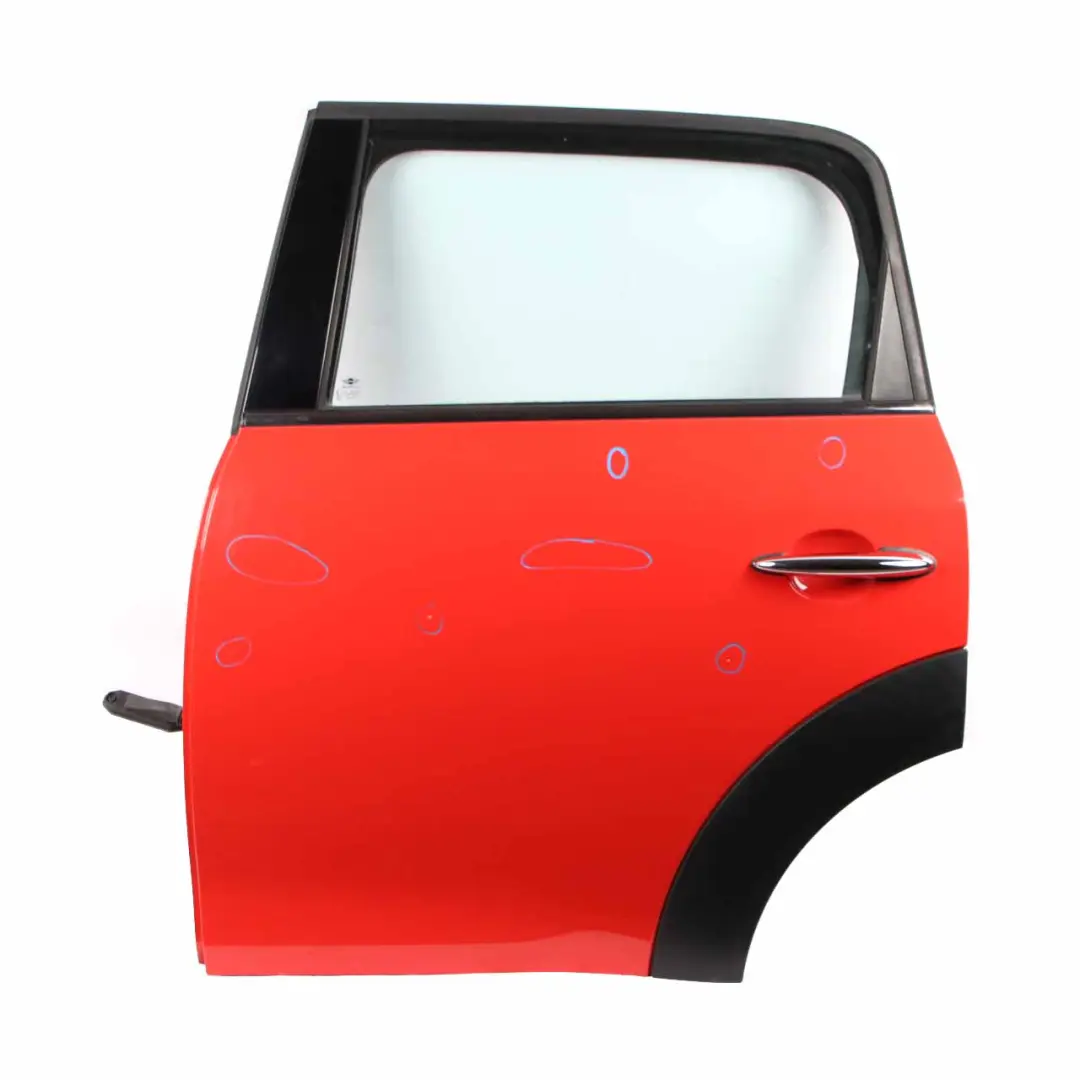 Door Rear Left N/S Pure Red - B16 to Mini Countryman R60 with Part number 9805929 Mini Countryman R60 Door Rear Left N/S Pure Red - B16 - SKU 9805929-PRE - Part number 9805929