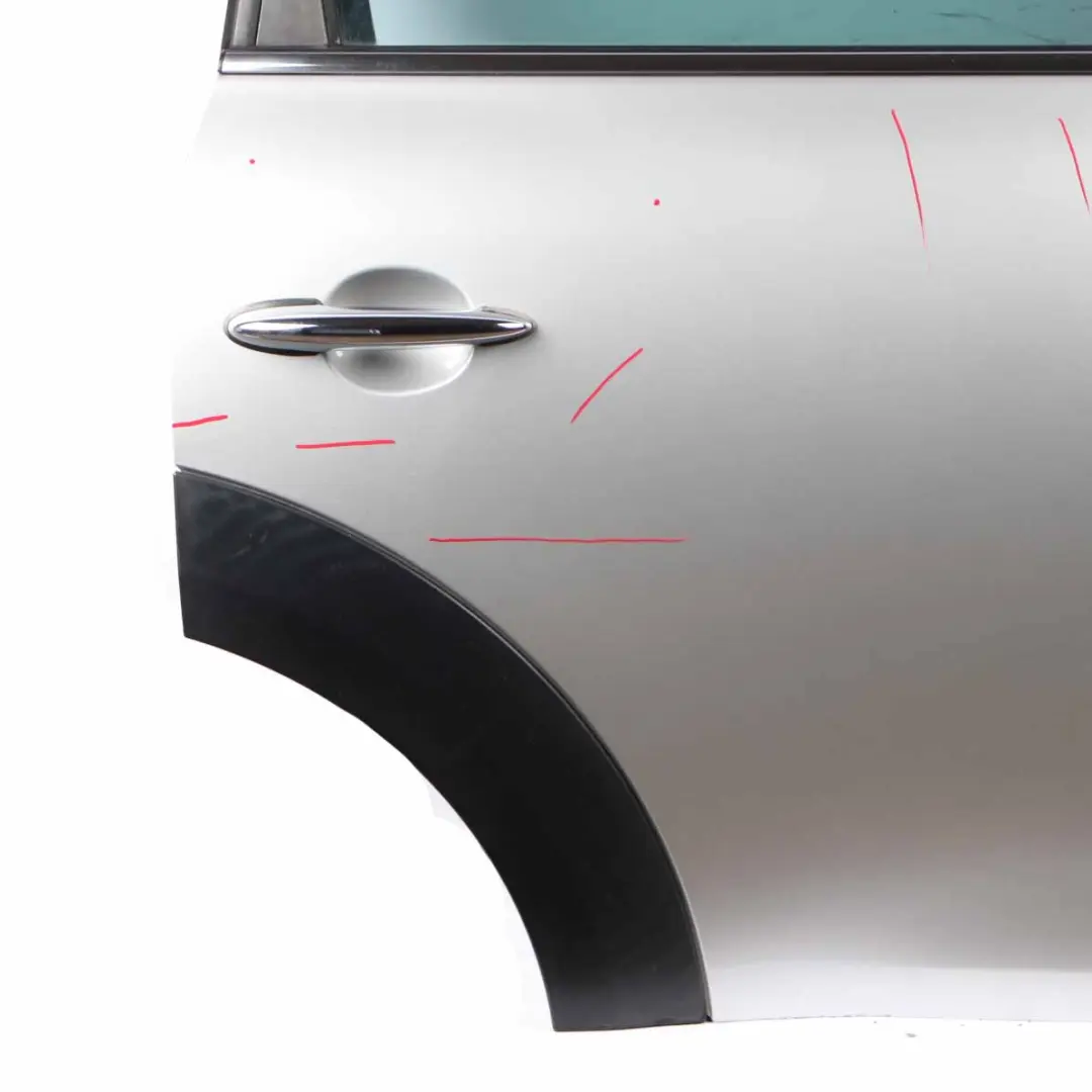 Door Rear Right O/S Mini Countryman R60 Crystal Silver Metallic - B12 to with Part number 9805930 Door Rear Right O/S Mini Countryman R60 Crystal Silver Metallic - B12 - SKU 9805930-CRS - Part number 9805930