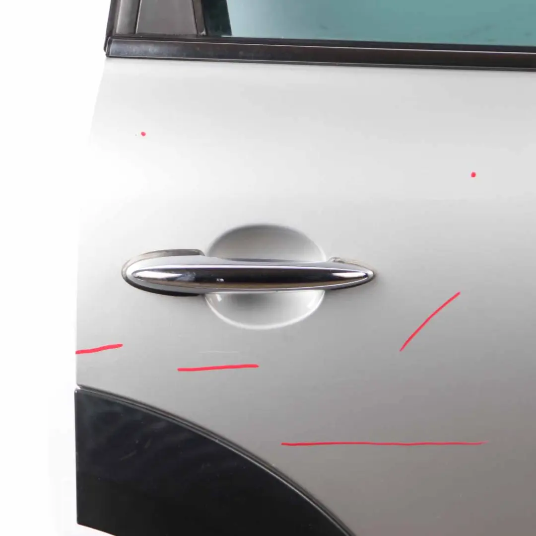 Door Rear Right O/S Mini Countryman R60 Crystal Silver Metallic - B12 to with Part number 9805930 Door Rear Right O/S Mini Countryman R60 Crystal Silver Metallic - B12 - SKU 9805930-CRS - Part number 9805930