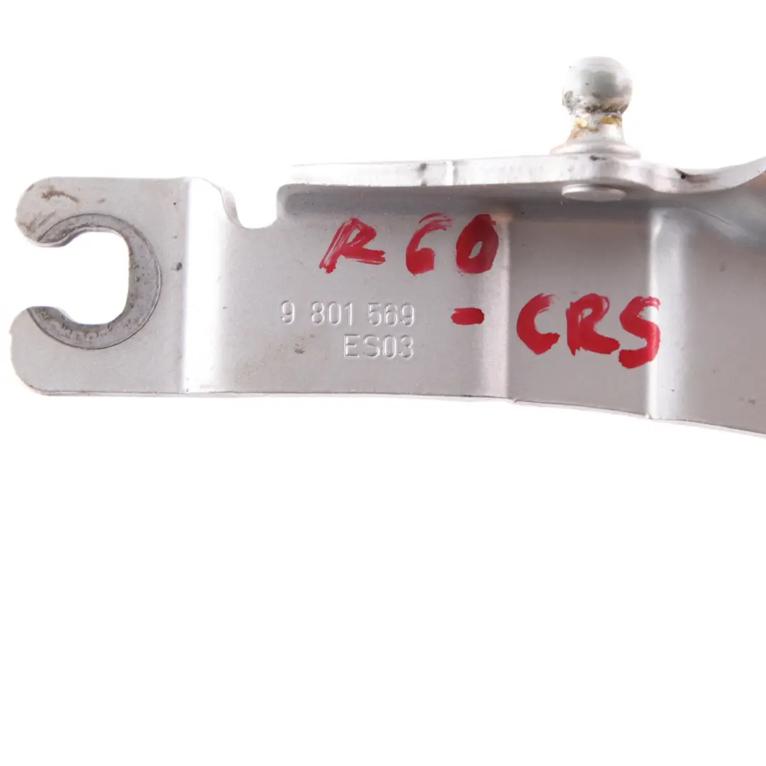 Izquierda Capó Bisagra Plata Cristal - B12 9801569 para Mini Cooper R60 R61 con número de pieza 9805937 Mini Cooper R60 R61 Izquierda Capó Bisagra Plata Cristal - B12 9801569 - SKU 9805937-CRS - Número de pieza 9805937