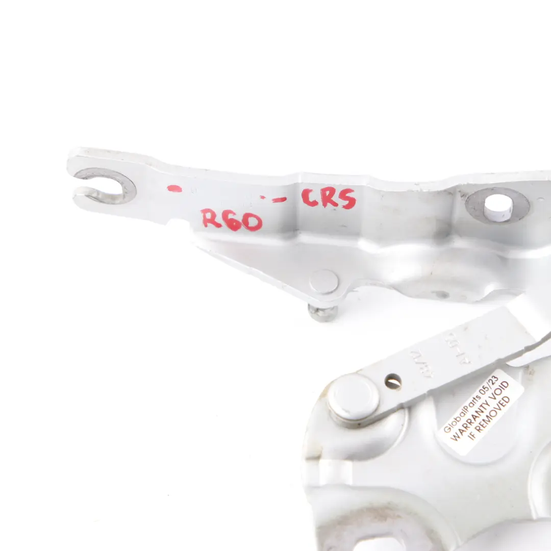 Right O/S Bonnet Hood Hinge Crystal Silver - B12 9801570 to Mini Countryman R60 with Part number 9805938 Mini Countryman R60 Right O/S Bonnet Hood Hinge Crystal Silver - B12 9801570 - SKU 9805938-CRS - Part number 9805938
