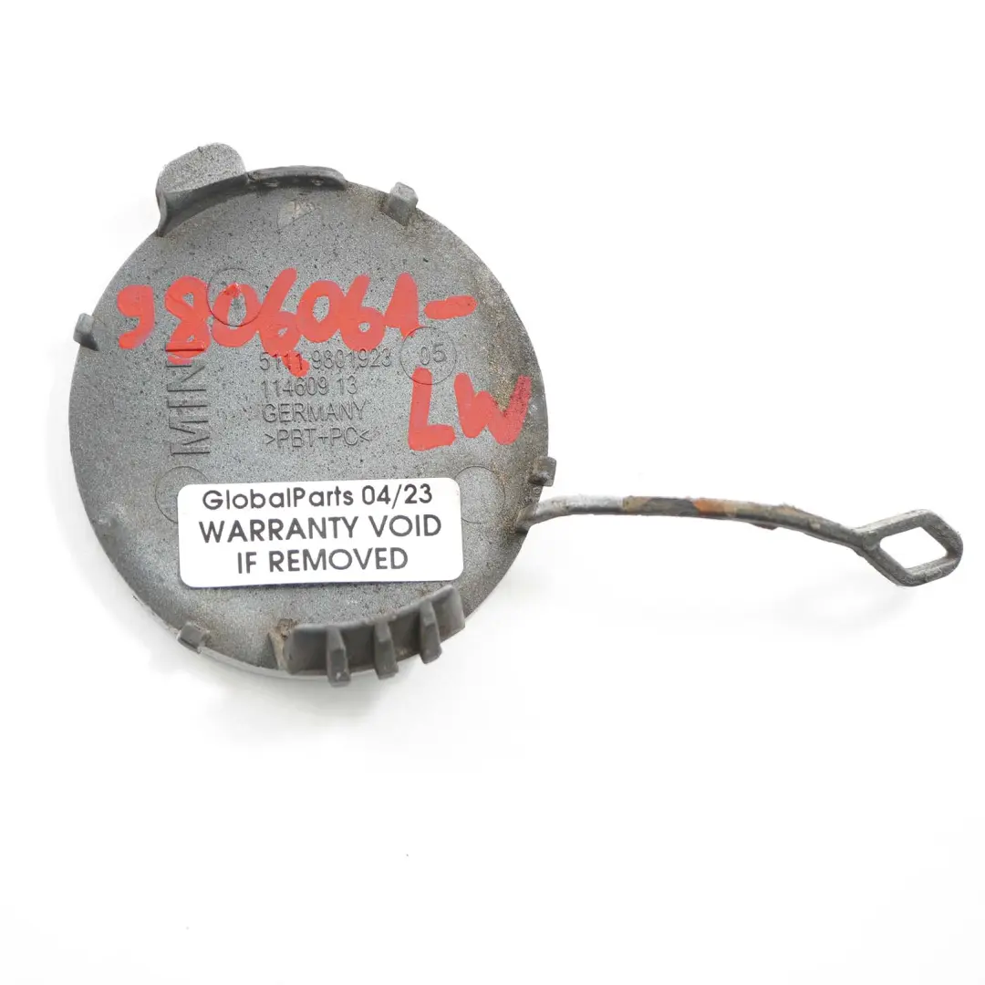 Coprire Occhio Traino Paraurti Anteriore Luce Bianco per Mini Countryman R60 R61 con numero di parte 9806061 Mini Countryman R60 R61 Coprire Occhio Traino Paraurti Anteriore Luce Bianco - SKU 9806061-LW - Numero di parte 9806061