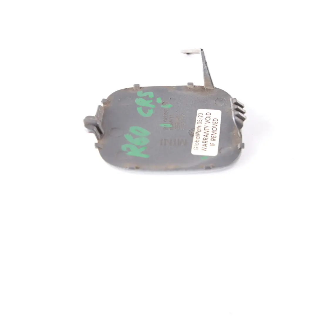 Mini R60 R61 Coprire Flap Rimorchio Occhio anteriore Cristallo Argento 9802066 - SKU 9806062-CRS - Numero di parte 9806062