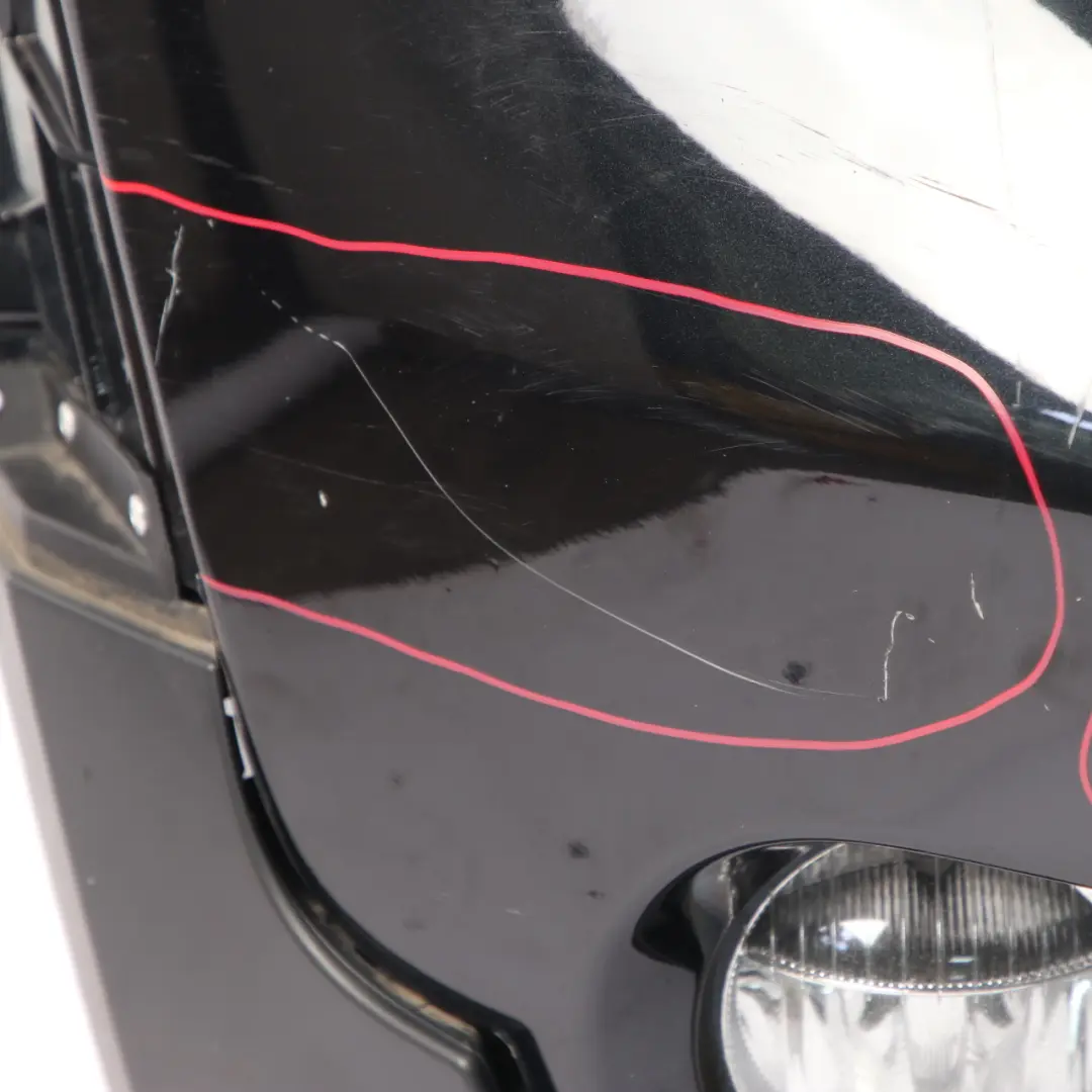 Front Bumper Trim Panel Aerokit Absolute Black B11 to Mini R60 Countryman with Part number 9806063 Mini R60 Countryman Front Bumper Trim Panel Aerokit Absolute Black B11 - SKU 9806063-ABS2 - Part number 9806063