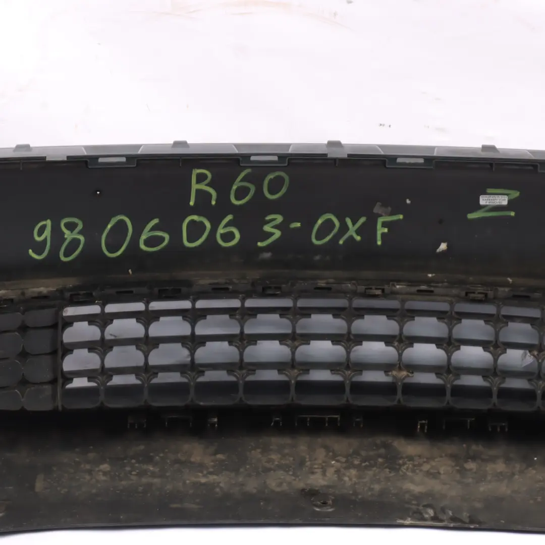 Front Bumper Mini R60 Countryman Trim Panel Complete Oxford Green Metallic to with Part number 9806063 Front Bumper Mini R60 Countryman Trim Panel Complete Oxford Green Metallic - SKU 9806063-OXF - Part number 9806063