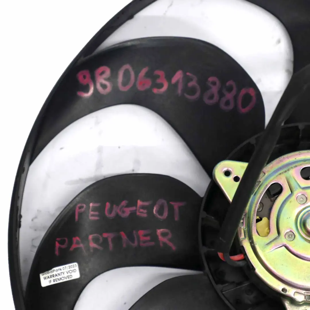 Peugeot Partner 3 Radiator Fan Shroud Radiator Cooling Fan - SKU 9806313880 - Part number 9806313880