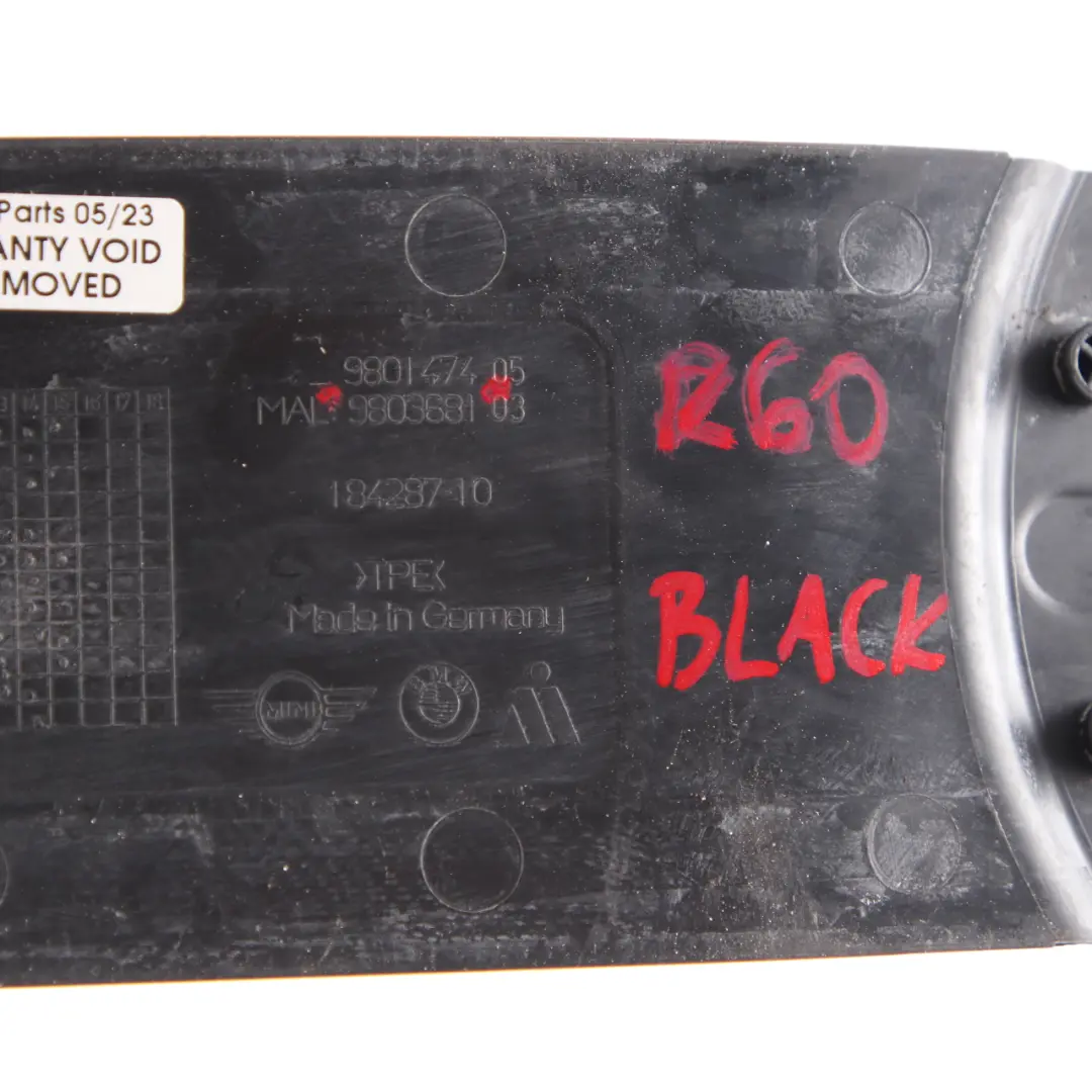 Alfombrilla Inserto Riel Goma Almacenaje Negro 9803681 para Mini Countryman R60 con número de pieza 9806401 Mini Countryman R60 Alfombrilla Inserto Riel Goma Almacenaje Negro 9803681 - SKU 9806401-2 - Número de pieza 9806401