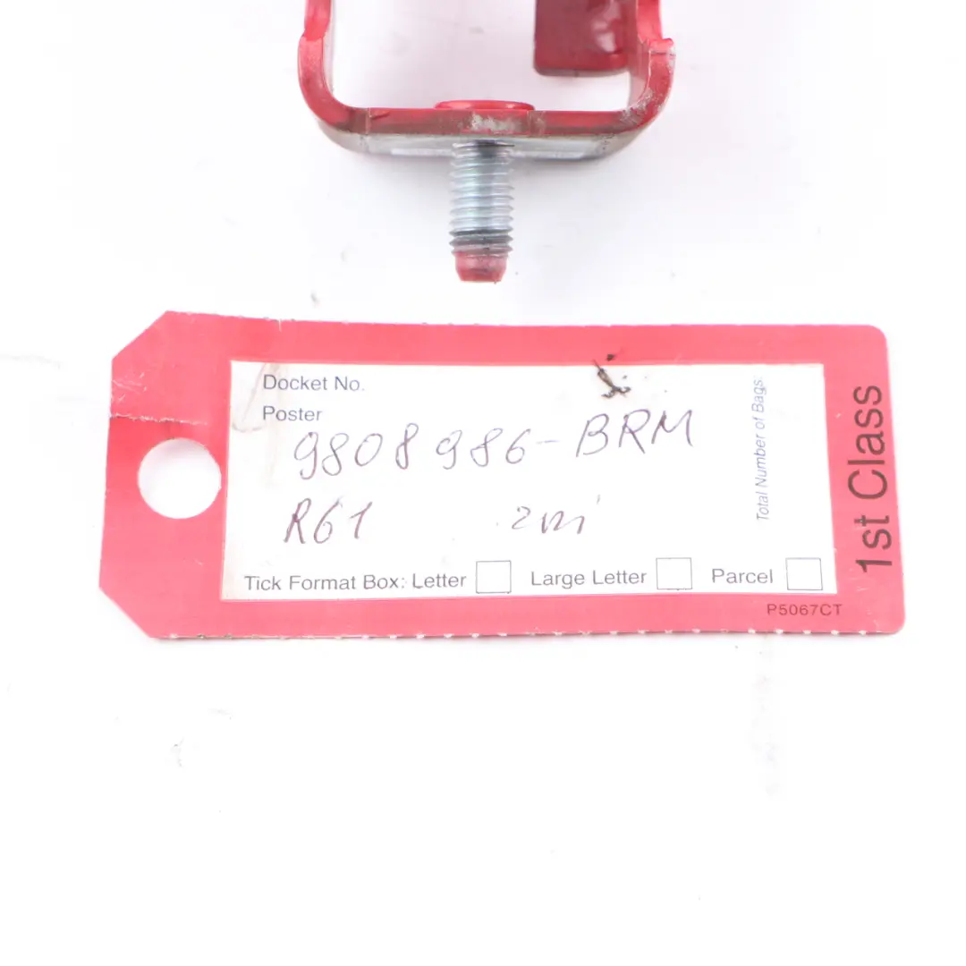 Boot Trunk Lid Hinge Right O/S Blazing Red - B83 to Mini Countryman R60 Rear with Part number 9806461 Mini Countryman R60 Rear Boot Trunk Lid Hinge Right O/S Blazing Red - B83 - SKU 9806461-BRM - Part number 9806461