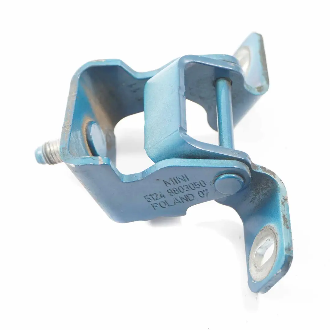 Trunk Lid Hinge Mini Countryman R60 Rear Boot Right O/S Surf Blue B18 9803050 to with Part number 9806461 Trunk Lid Hinge Mini Countryman R60 Rear Boot Right O/S Surf Blue B18 9803050 - SKU 9806461-SBL - Part number 9806461