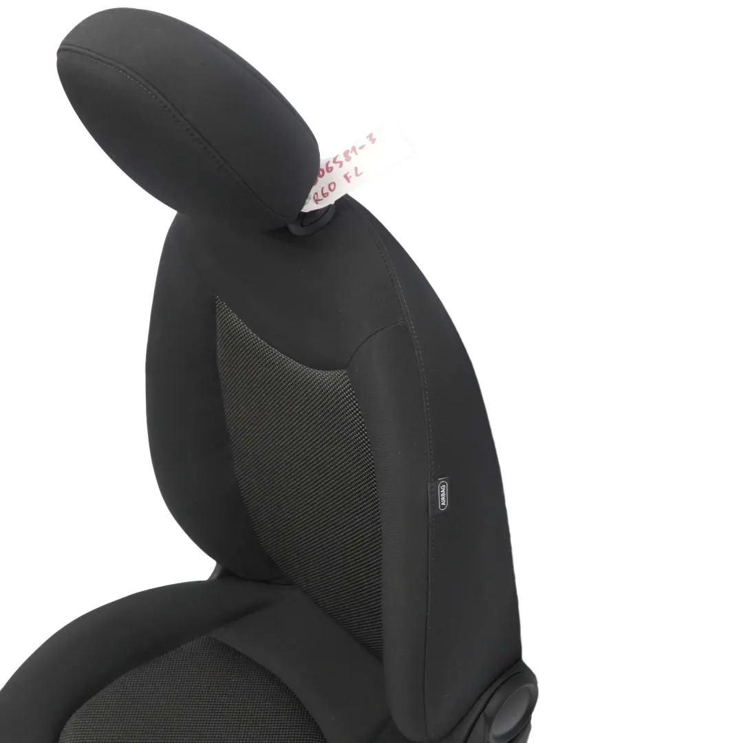 Asiento Delantero Izquierdo Tela Negro Pantera para Mini Cooper One R60 Countryman con número de pieza 9806581 Mini Cooper One R60 Countryman Asiento Delantero Izquierdo Tela Negro Pantera - SKU 9806581-3 - Número de pieza 9806581