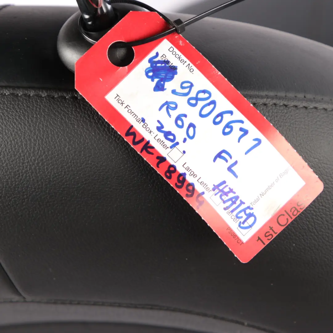Mini R60 Fotel Sportowy Podgrzewany Przód Lewo Skóra Czarny - SKU 9806611-1 - Numer Części 9806611