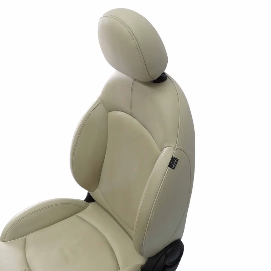Front Seat Mini Cooper R60 Sport Heated Left N/S Leather Gravity Polar Beige  - SKU 9806613-1 - Part number 9806613
