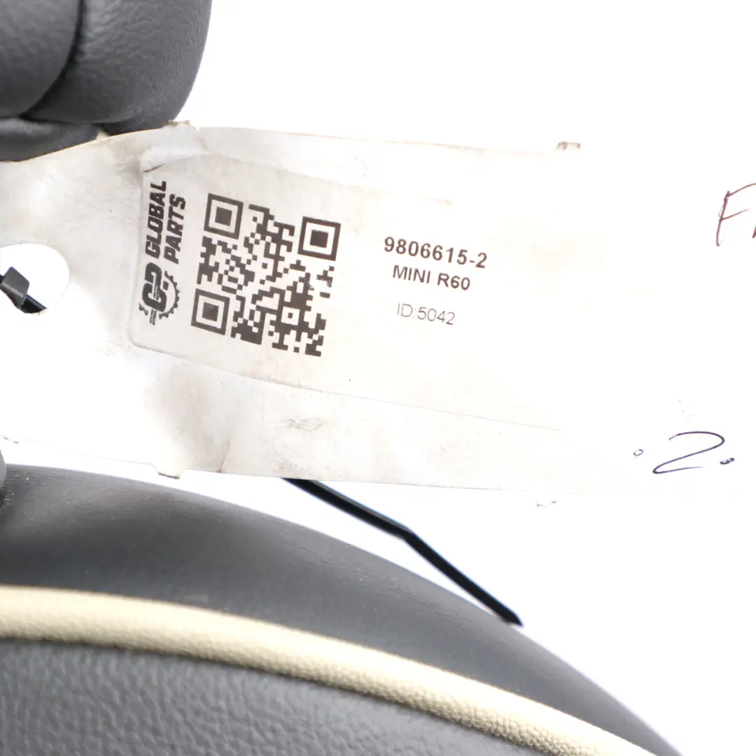 Beheizter Sport Schwarz Leder Lounge Vorne Links Sitz für Mini Cooper One R60 mit Teilenummer 9806615 Mini Cooper One R60 Beheizter Sport Schwarz Leder Lounge Vorne Links Sitz - SKU 9806615-2 - Teilenummer 9806615