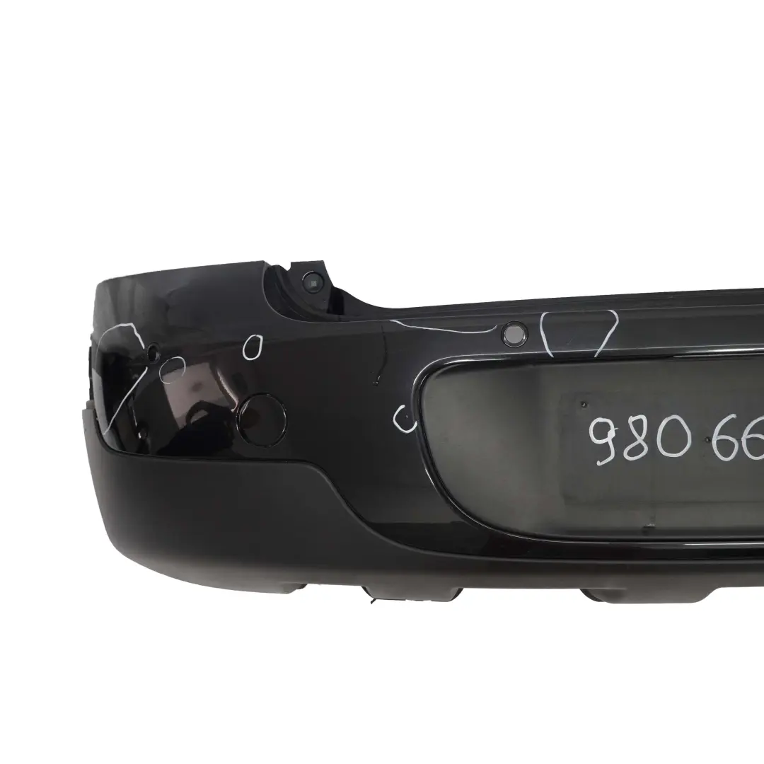 Panel Rear Bumper PDC Absolute Black Metallic - B11 to Mini Countryman R60 with Part number 9806645 Mini Countryman R60 Panel Rear Bumper PDC Absolute Black Metallic - B11 - SKU 9806645-ABS2 - Part number 9806645