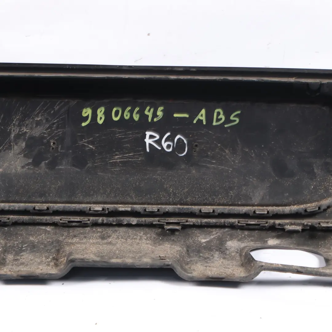 Panel Rear Bumper PDC Absolute Black Metallic - B11 to Mini Countryman R60 with Part number 9806645 Mini Countryman R60 Panel Rear Bumper PDC Absolute Black Metallic - B11 - SKU 9806645-ABS - Part number 9806645