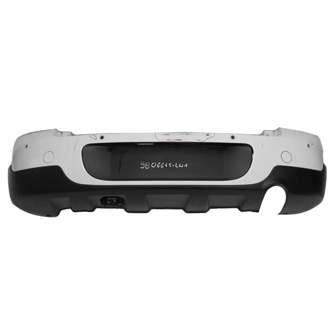Panel hintere Stoßstange PDC Light White Weiss - B15 für Mini Countryman R60 mit Teilenummer 9806645 Mini Countryman R60 Panel hintere Stoßstange PDC Light White Weiss - B15 - SKU 9806645-LW1 - Teilenummer 9806645