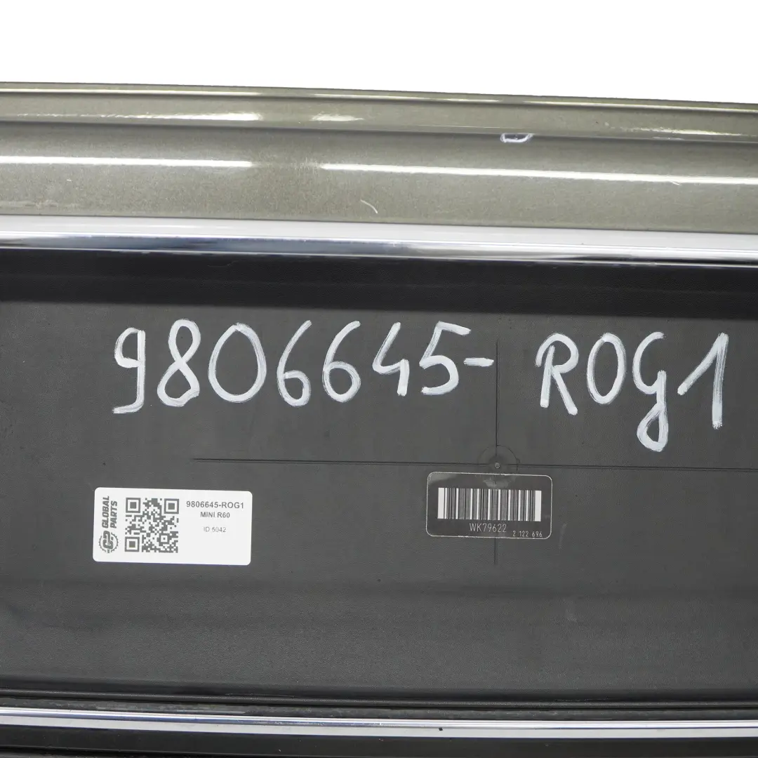 Panel Rear Bumper PDC Royal Grey Metallic - A48 to Mini Countryman R60 with Part number 9806645 Mini Countryman R60 Panel Rear Bumper PDC Royal Grey Metallic - A48 - SKU 9806645-ROG1 - Part number 9806645