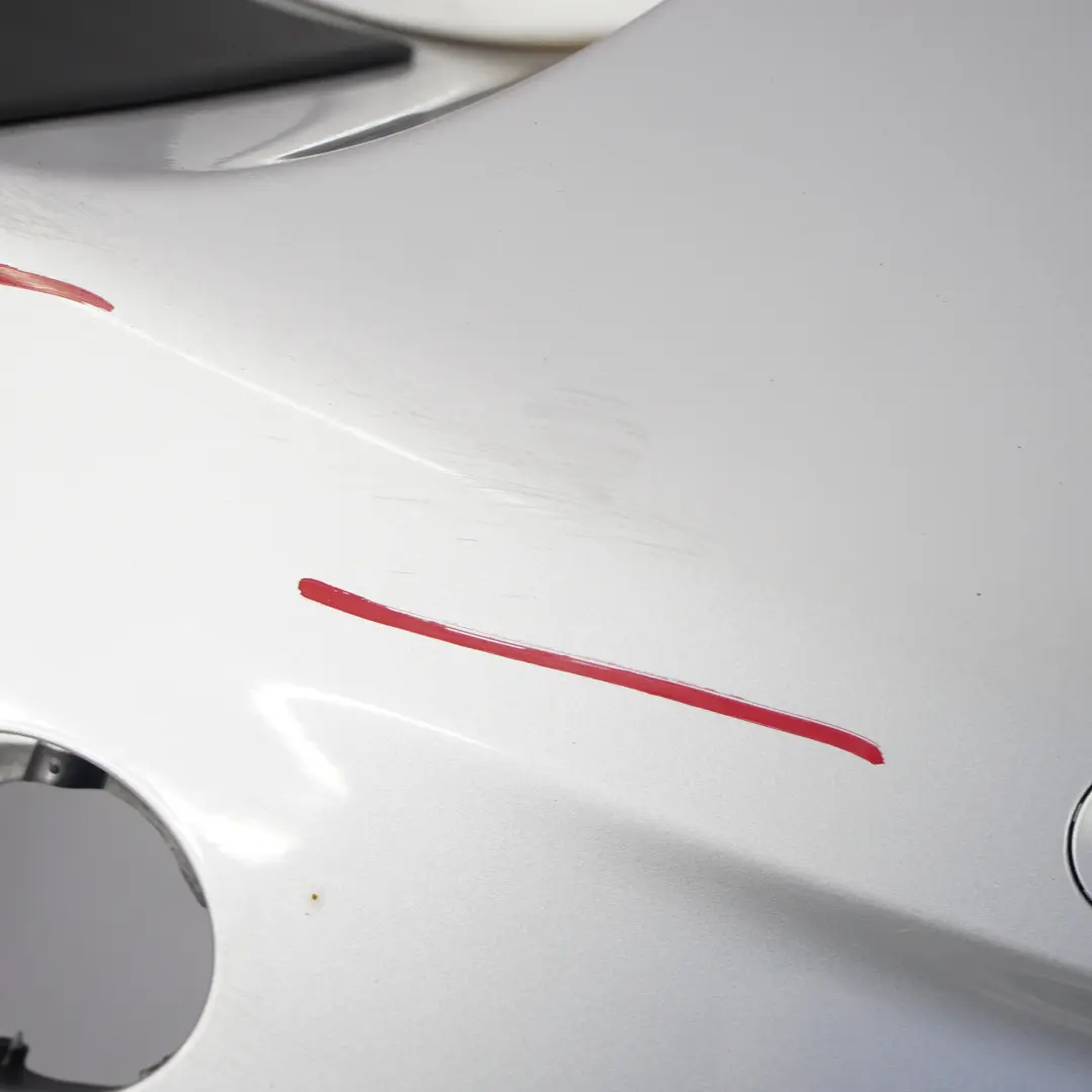 Bumper Cooper S PDC Crystal Silver Metallic - B12 to Mini Countryman R60 Rear with Part number 9806647 Mini Countryman R60 Rear Bumper Cooper S PDC Crystal Silver Metallic - B12 - SKU 9806647-CRS - Part number 9806647